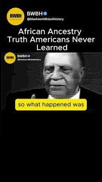Why African Americans Never Learned Their True Roots? #blackhistory #america #shorts #blackamerica