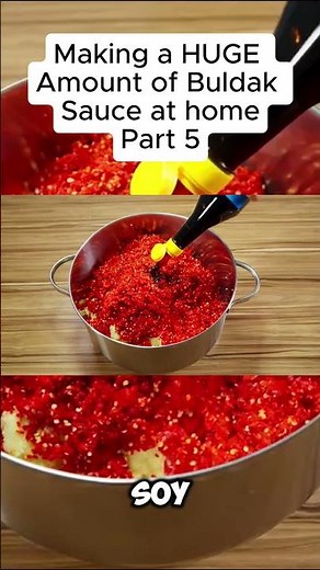 Making a Huge amount of Infamous Buldak Sauce at home