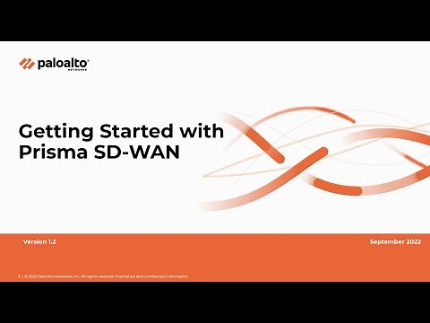 Getting Started with Prisma SD WAN