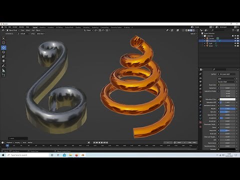 Blender 3 Tutorial: Create Simple 3d Spiral Curves.