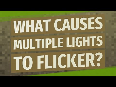 What causes multiple lights to flicker?