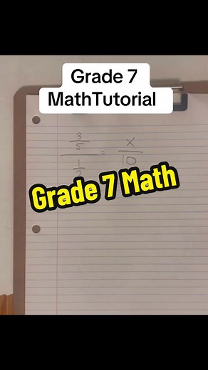 Math Tutorial- This math tutorial aims to assist seventh graders in grasping the concept of solving proportions involving complex fractions. Its objective is to enhance grade 7 students' proficiency in handling these types of mathematical problems. #grade7 #mathematics #tutor #mathhelp