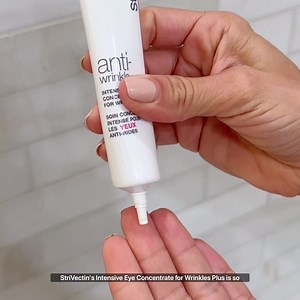 12K views · 2.1K reactions | Meet the wrinkle specialist for eyes. Intensive Eye Concentrate PLUS is a clinically proven line-smoother that also targets dark circles & puffiness while neutralizing the visible effects of blue light. | StriVectin | Facebook