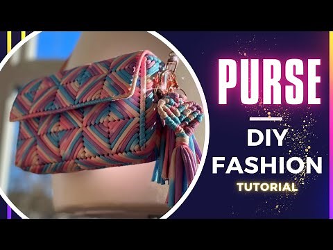 DIY Fashion - Purse on Plastic Canvas Tutorial - How to Make a Cute Handbag at Home!