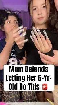 Mom Defends Letting Her 6-Yr-Old Do This #shorts #ChildInfluencer #parenting