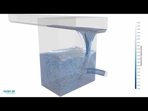 Streamlines in a Hydraulic Structure | FLOW-3D HYDRO