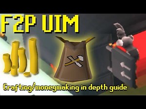 [OSRS] F2P UIM/Ironman Crafting and Money Making Guide