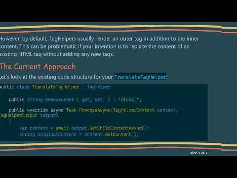 How to Make a TagHelper Render Only Plain Text in ASP.NET Core