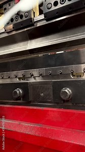 Video of first-person view of operating a press brake machine