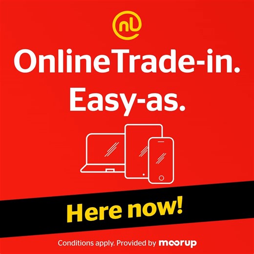 Turn your old device into a Noel Leeming gift card! Trade-in online, cash in, and indulge in the latest tech or whatever else tickles your fancy. Conditions apply. Provided by moorup. Learn more here: https://bit.ly/49BroeA | Noel Leeming