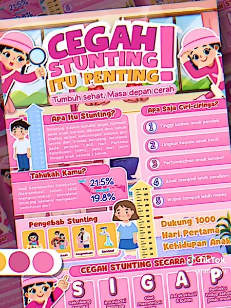 Cegah Stunting Itu Penting: Desain Poster Menarik