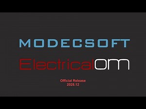 ElectricalOM December 2025 Update - Software Version 2025.12