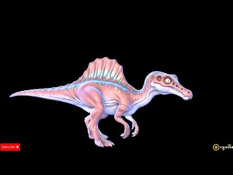 Colorful Virtual 3D Hologram Video of Dinosaurs - T-rex, Spinosaurus, Triceratops