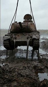 80 Years Buried: Massive WW2 T-34 Tank Pulled From Deep Mud