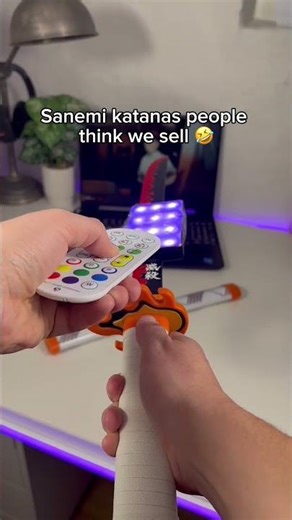 Our Sanemi Demon Slayer Katanas GLOW 🤩