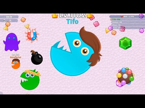 Soul.io Clash! - Biggest Pacman (world record) Map Control: 100.00%