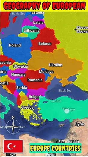 European countries Map | Geography Europe Continent #Europe