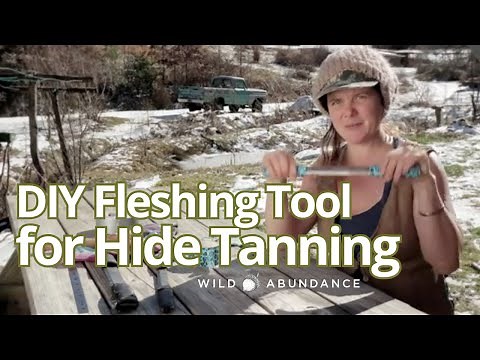 How to Make a DIY Fleshing Tool for Scraping Deer Hides