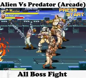Alien vs Predator (Arcade) All Bosses. "Alien vs Predator" is a beat 'em up video game developed and released by Capcom for arcade in 1994. | Maniacs Gamers | Facebook