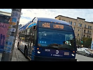 MTA Onboard 2021 Novabus LFS HEV #9634 on the M101 Limited to 3rd Ave - 106th Street