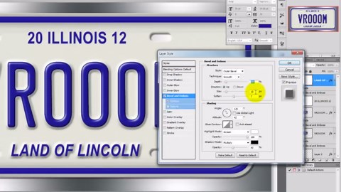 Photoshop Tutorial: How to Make a Custom, VANITY LICENCE PLATE