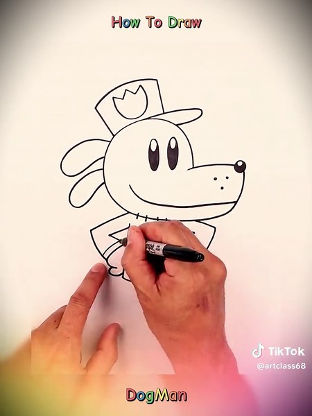 How to Draw DogMan: Step-by-Step Cartoon Tutorial