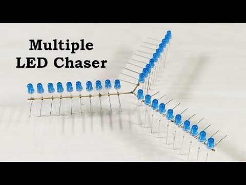 Multiple LED Chaser light Circuit