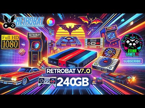RETROBAT✅Super Pack de 240GB V7.0.0 con 9050 Juegos✅82 Sistemas De Emulacion✅Todo Listo para Jugar✅