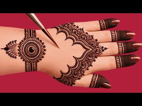 Very beautiful stylish & pretty mehndi design | So easy simple mehandi design | bridal henna