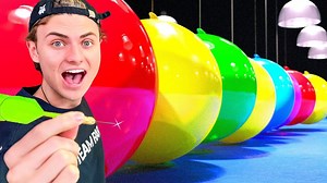 We got some giant balloons and will randomly pick our tools from the bucket of destruction! | Carter Sharer