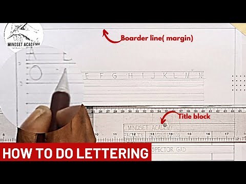 How to write Letters in Technical and engineering drawing