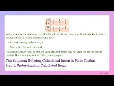 How to Use Excel Pivot Tables for Complex Queries with Multiple Column Values
