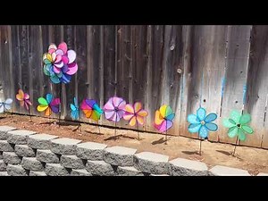Pinwheels spinning
