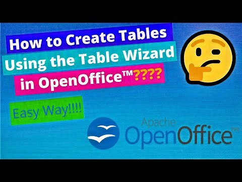 How to Create Tables Using the Table Wizard in OpenOffice™ | Krishna Bohare