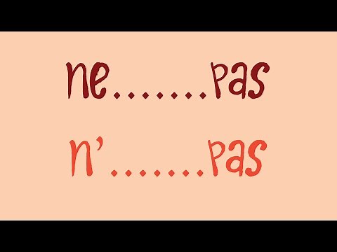 La négation (ne...pas) en français, fle – grammaire 8