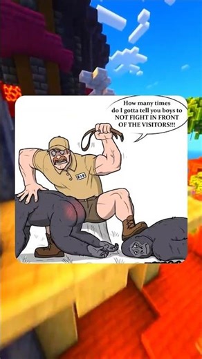 100 Gorillas vs 1 Man?! 🦍🤣 #shorts