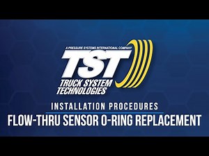 TST O ring Replacement on Flow thru Sensor