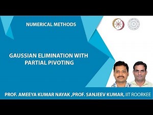 Gaussian elimination with partial pivoting