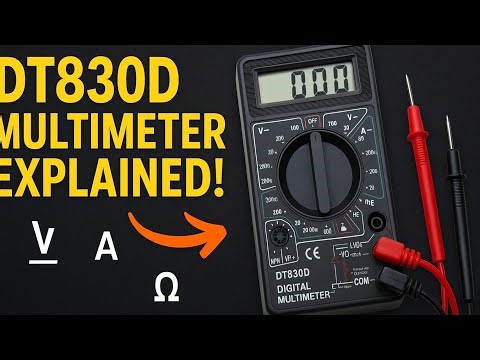 DT830D Digital Multimeter Full Tutorial in English | How to Use Unity DT830D Step by Step