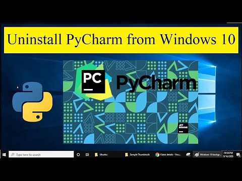 How to Uninstall PyCharm on Windows 10