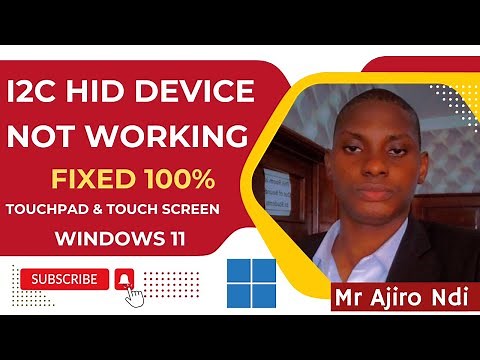 I2C HID Device Not Working Fixed 100% [Touchpad or Touch screen] || i2c hid device touchpad