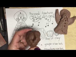 How to Make a Clay Angel Ornament. Detailed Instruction.