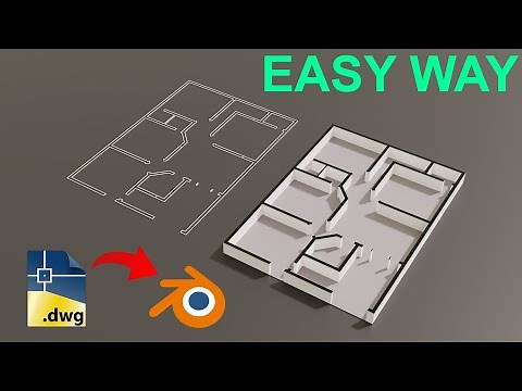 How to Import AutoCAD File into Blender 3D Tutorial Graphskill