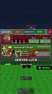 NEW STEAL A BRAINROT FESTIVE 67 PLUSHIE! HOW TO GET IT!