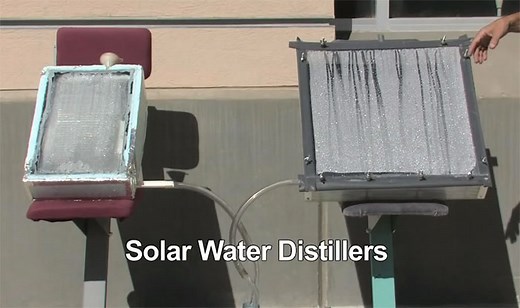 DIY Solar Water Distillers Purify Contaminated Water