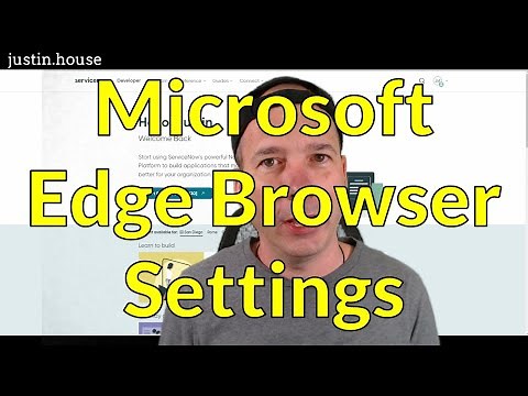 Microsoft Edge Browser Settings