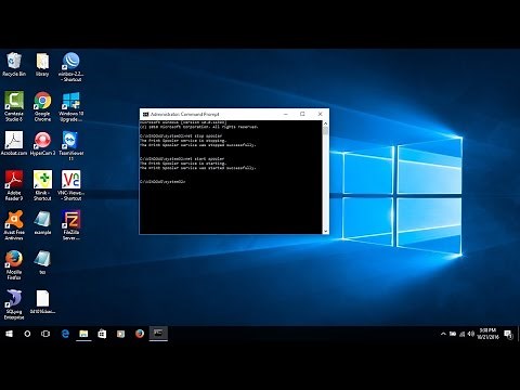 Restart print spooler windows 10 using command prompt ( CMD )