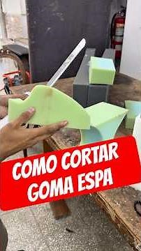 Cómo cortar goma espuma #tapiceria #diy #muebles #sewing