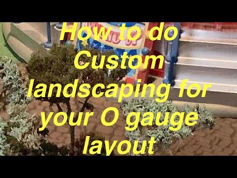 Simple and easy way to make landscaping for your model train layout