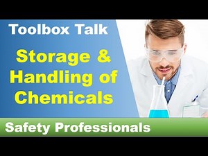 Storage & Handling of Chemicals - Toolbox Talk - safety training